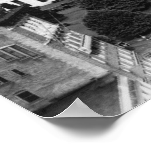 航空写真からのサレムまたはタウンビュー ポスター (角)