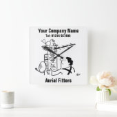 航空写真 スクエア壁時計 (ホーム)