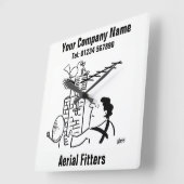 航空写真 スクエア壁時計 (傾斜)