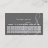 航空初期緑スタンプカード ロイヤリティカード (裏面)