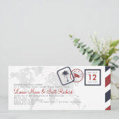 航空券の招待状 招待状 (スタンド正面)