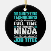 航空品質現場技術者職種 セラミックオーナメント (正面)