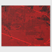 航空図の折り返し紙 ラッピングペーパー (フラット)