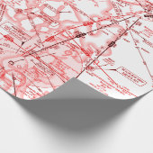 航空図の折り返し紙 ラッピングペーパー (角)