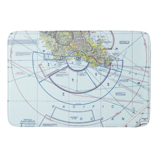 航空図浴場 バスマット (正面)