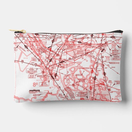 航空図 アクセサリーポーチ (正面)