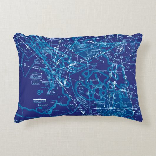 航空図 アクセントクッション (正面)