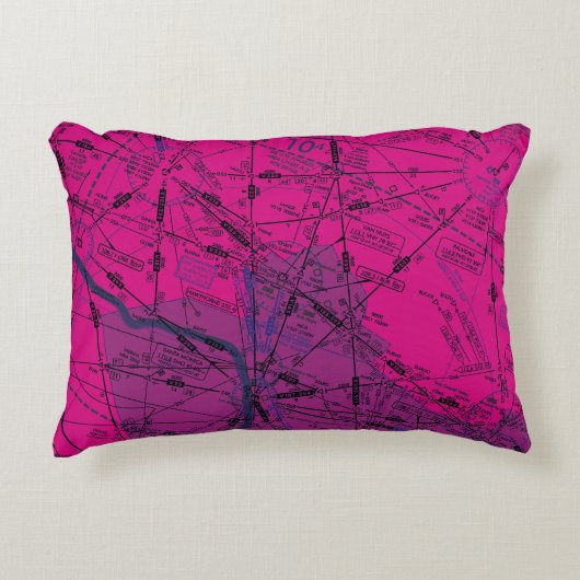 航空図 アクセントクッション (正面)