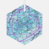 航空図 ガラスオーナメント (裏面)