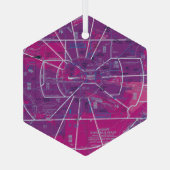 航空図 ガラスオーナメント (裏面)