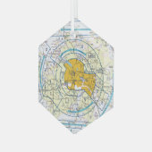 航空図 ガラスオーナメント (正面左)
