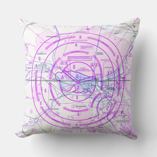 航空図 クッション (正面)