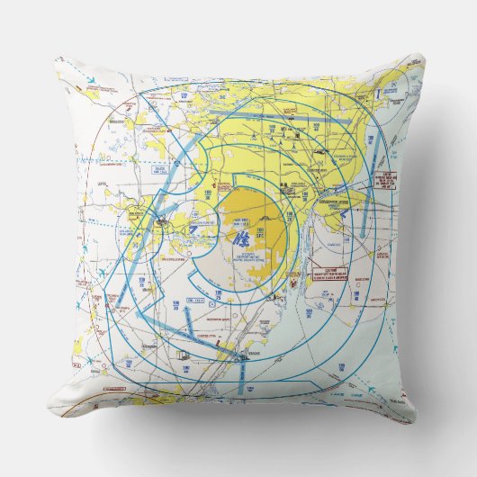 航空図 クッション (正面)