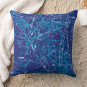 航空図 クッション (ブランケット)