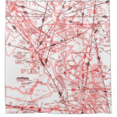 航空図 シャワーカーテン (正面)