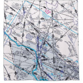 航空図 シャワーカーテン (正面)