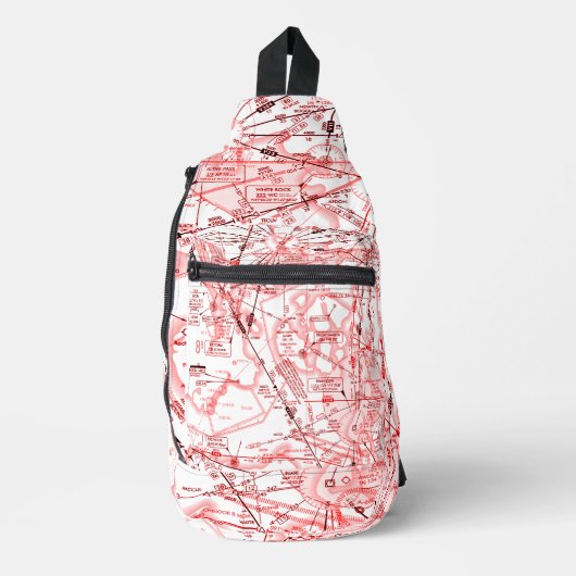 航空図 スリングバッグ (正面)