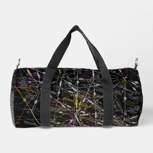 航空図 ダッフルバッグ (裏面)