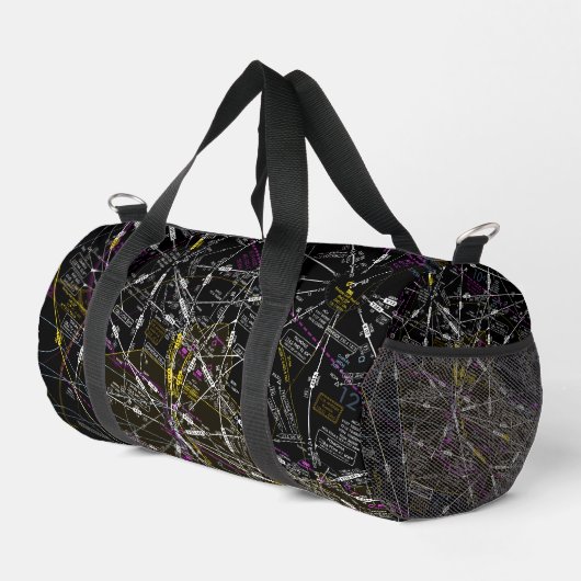 航空図 ダッフルバッグ (右コーナー)