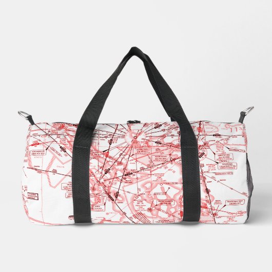 航空図 ダッフルバッグ (正面)