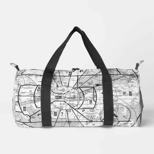 航空図 ダッフルバッグ (正面)