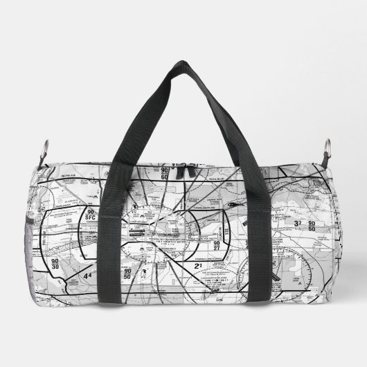 航空図 ダッフルバッグ (裏面)