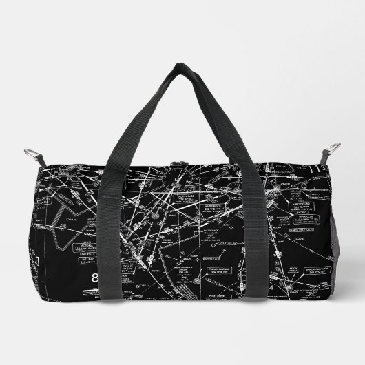 航空図 ダッフルバッグ (正面)