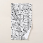 航空図 ハンドタオル (ハンドタオル)