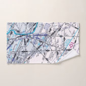 航空図 ハンドタオル (ハンドタオル)