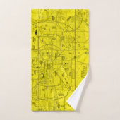 航空図 ハンドタオル (ハンドタオル)