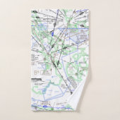 航空図 ハンドタオル (ハンドタオル)