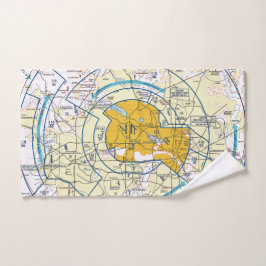 航空図 ハンドタオル