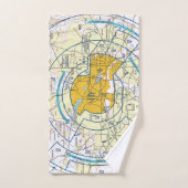 航空図 ハンドタオル (ハンドタオル)