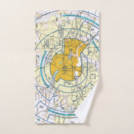 航空図 ハンドタオル