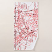 航空図 バスタオル (バスタオル)