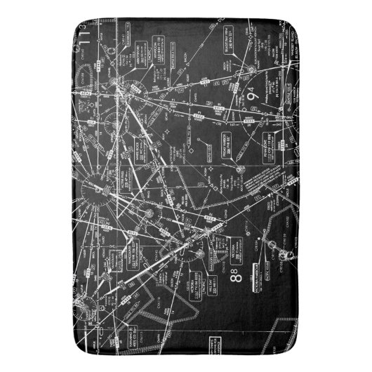 航空図 バスマット (正面縦)