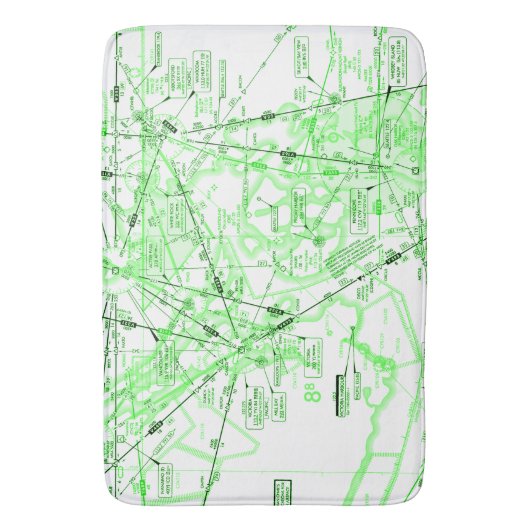 航空図 バスマット (正面縦)