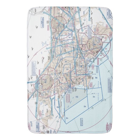 航空図 バスマット (正面縦)