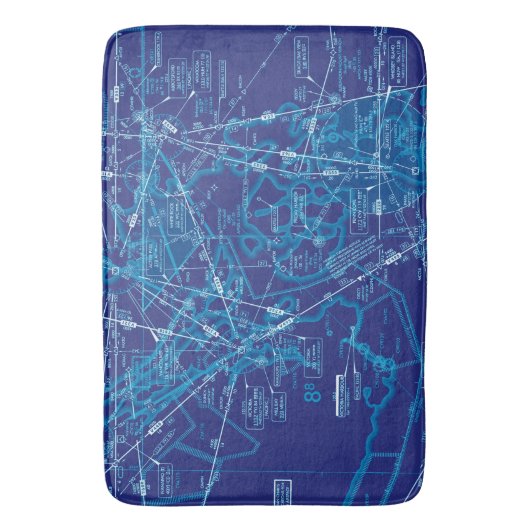 航空図 バスマット (正面縦)