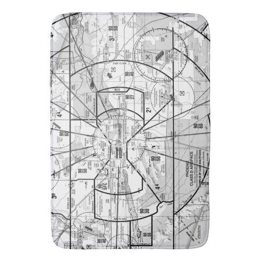 航空図 バスマット (正面縦)