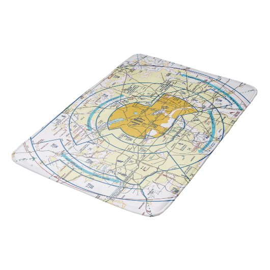 航空図 バスマット (アングル)
