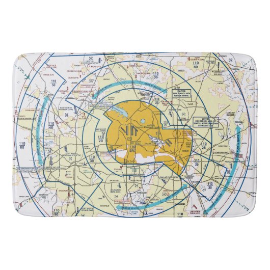 航空図 バスマット (正面)