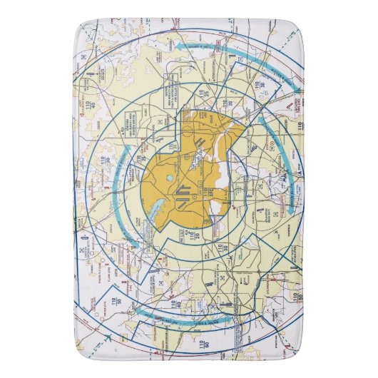 航空図 バスマット (正面縦)