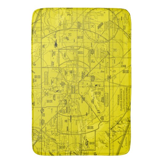 航空図 バスマット (正面縦)