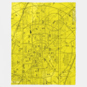 航空図 フリースブランケット (正面)