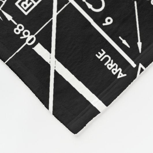 航空図 フリースブランケット (角)