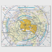 航空図 ラッピングペーパー (フラット)