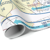 航空図 ラッピングペーパー (ロールコーナー)