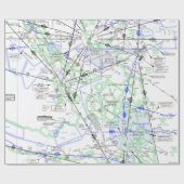 航空図 ラッピングペーパー (フラット)