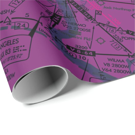 航空図 ラッピングペーパー (ロールコーナー)